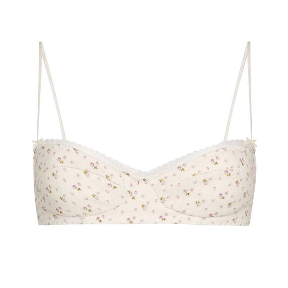 410. COU COU the balconette english rose Pointelle Bra $65 NWT Small - Picture 1 of 5
